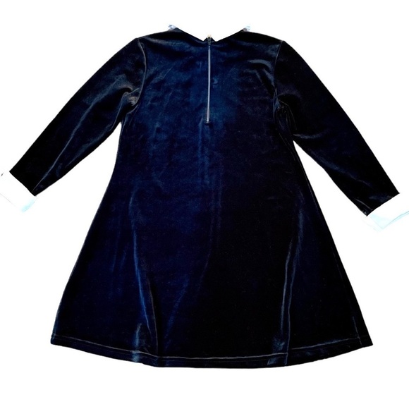 HARTSTRINGS, GIRLS, LONG SLEEVE BLACK VELVET DRESS. IN NEW CONDITION. NOSIZE. - Picture 2 of 5